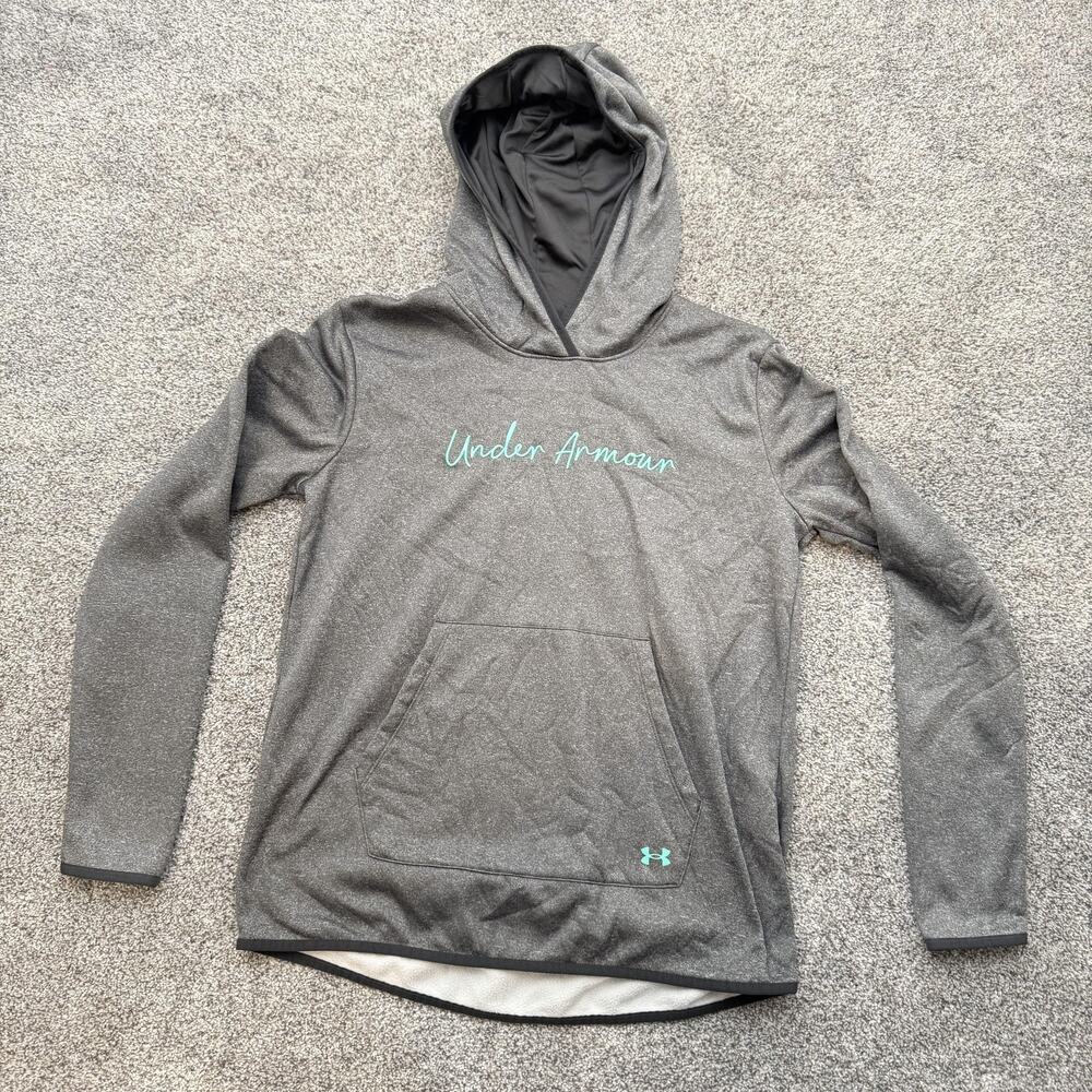 Under Armour Hoodie S Cozy Casual Feminine Sporty Athleisure Soft Girl Script
